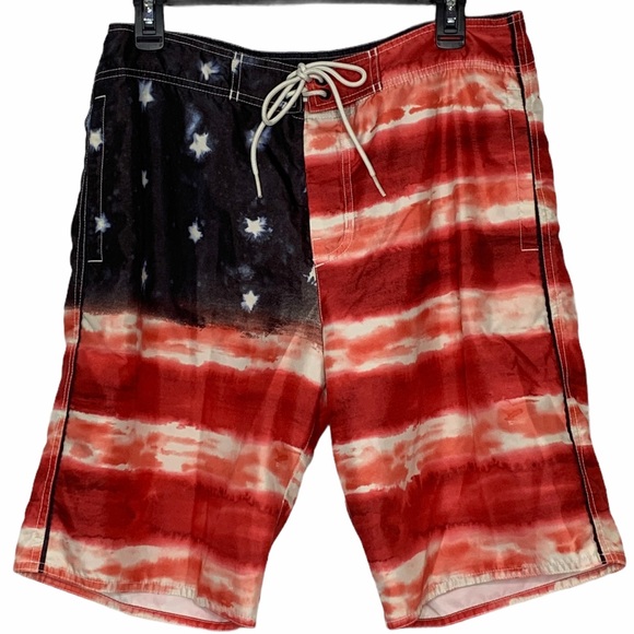 American Eagle Outfitters Other - AMERICAN EAGLE Board shorts Swimsuit American flag